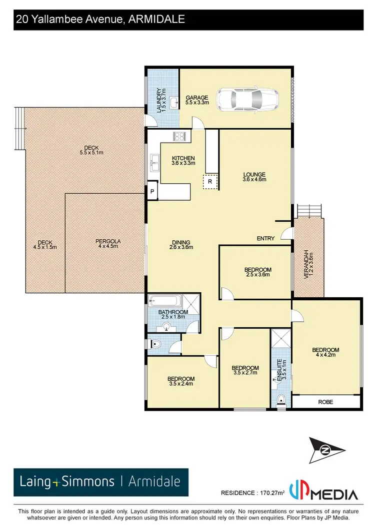 Floorplan of Homely house listing, 20 Yallambee Avenue, Armidale NSW 2350