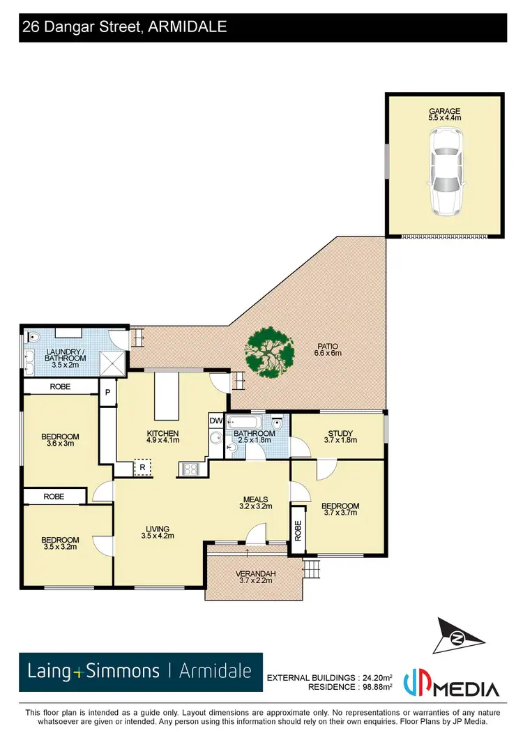 Floorplan of Homely house listing, 26 Dangar Street, Armidale NSW 2350