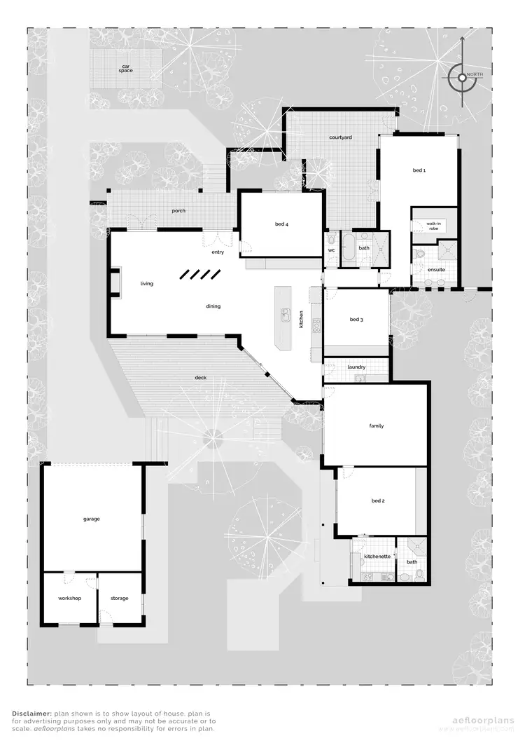 Floorplan of Homely house listing, 3 Loftus Street, Yarralumla ACT 2600