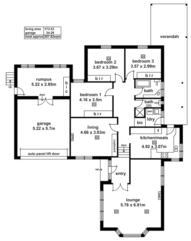 Floorplan of Homely house listing, 2 Bradfield Street, Burnside SA 5066