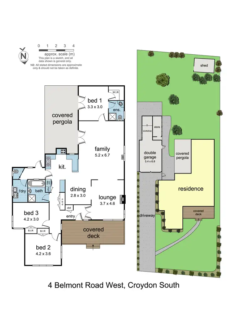 Floorplan of Homely house listing, 4 Belmont Road West, Croydon South VIC 3136