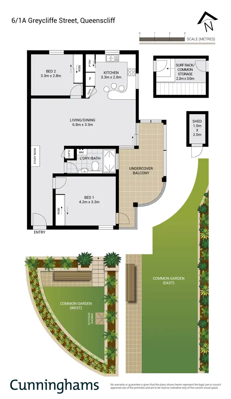 Floorplan of Homely apartment listing, 6/1A Greycliffe Street, Queenscliff NSW 2096