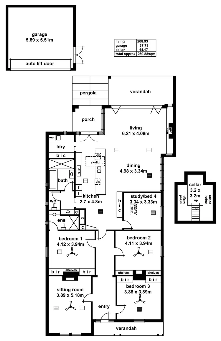 Floorplan of Homely house listing, 1 Whinham Street, Fitzroy SA 5082