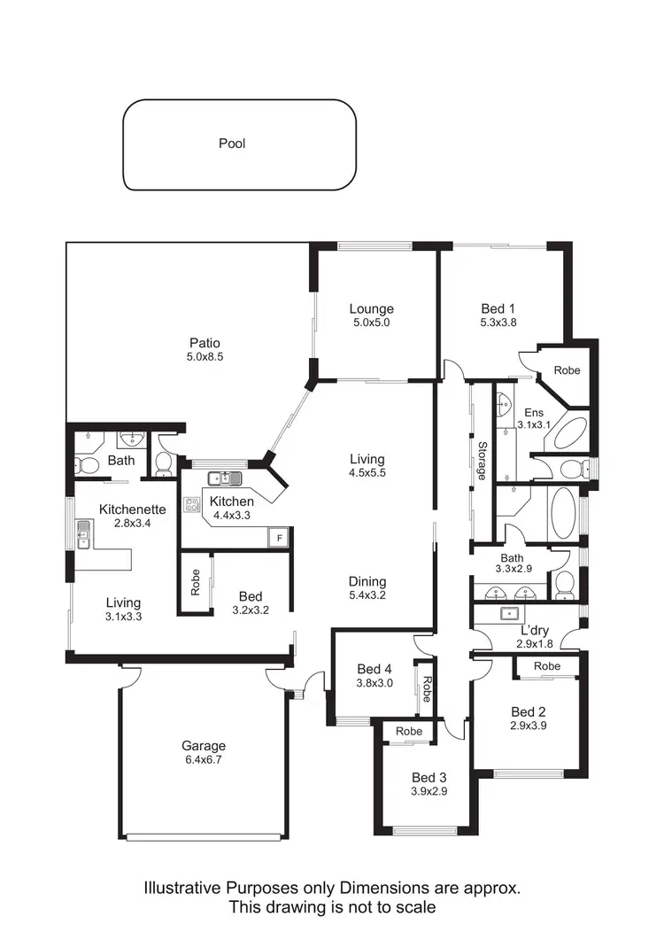 Floorplan of Homely house listing, 4 Branham Close, Gordonvale QLD 4865