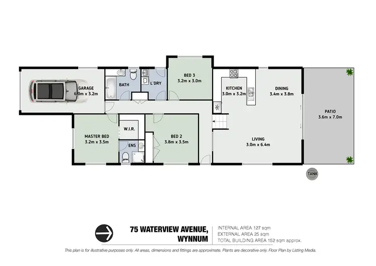Floorplan of Homely house listing, 75 Waterview Avenue, Wynnum QLD 4178