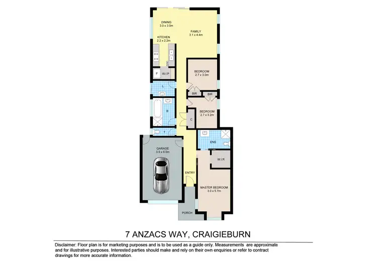 Floorplan of Homely house listing, 7 Anzacs Way, Craigieburn VIC 3064