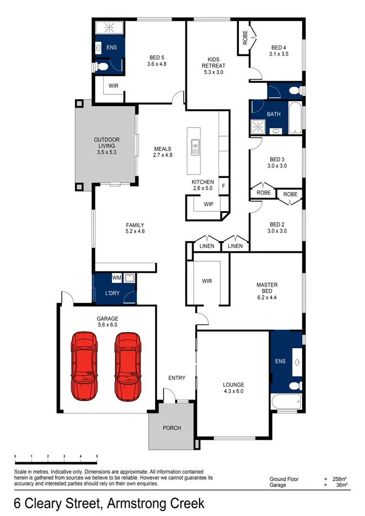 Floorplan of Homely house listing, 6 Cleary Street, Armstrong Creek VIC 3217