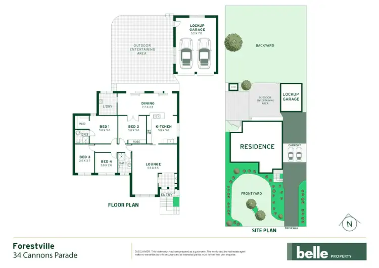 Floorplan of Homely house listing, 34 Cannons Parade, Forestville NSW 2087