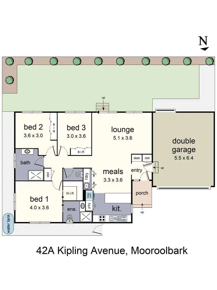 Floorplan of Homely house listing, 42A Kipling Avenue, Mooroolbark VIC 3138