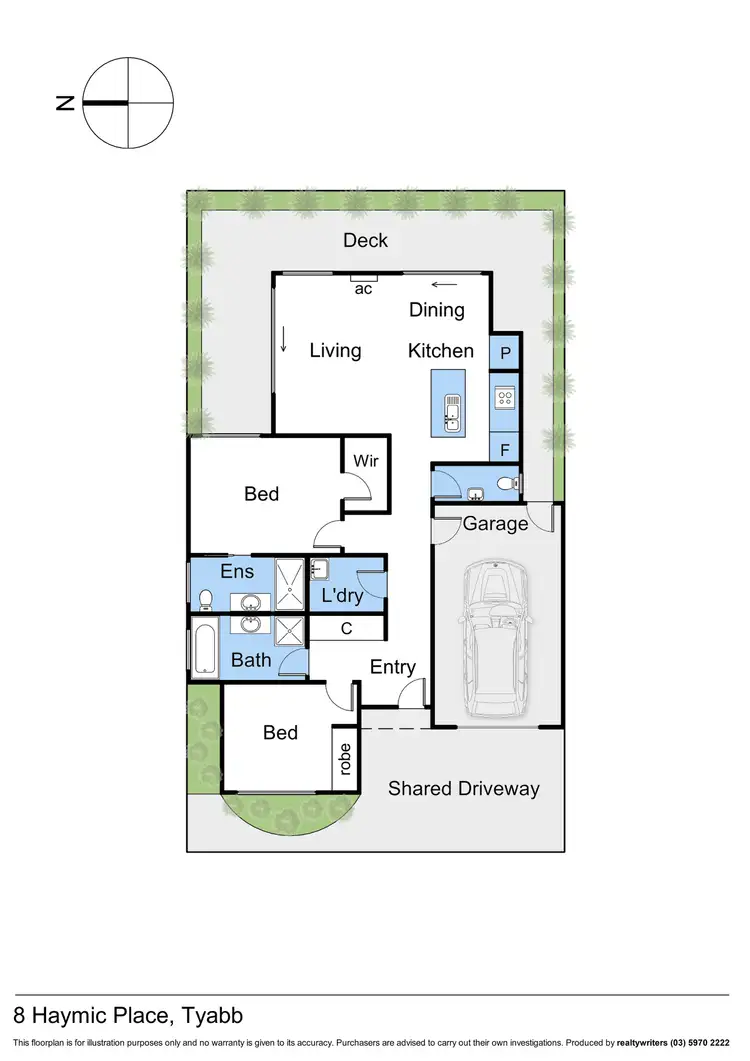 Floorplan of Homely unit listing, 8 Haymic Place, Tyabb VIC 3913
