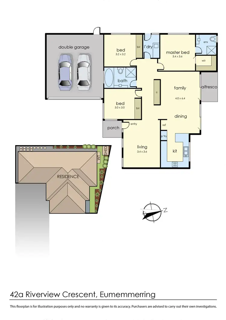 Floorplan of Homely unit listing, 42A Riverview Crescent, Eumemmerring VIC 3177