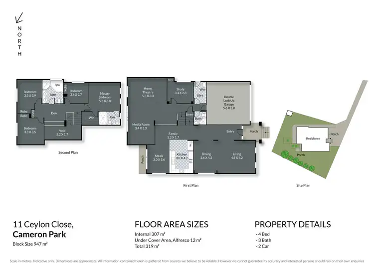 Floorplan of Homely house listing, 11 Ceylon Close, Cameron Park NSW 2285