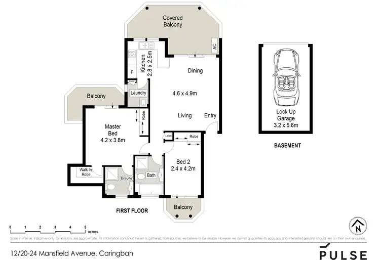 Floorplan of Homely apartment listing, 12/20-24 Mansfield Avenue, Caringbah NSW 2229