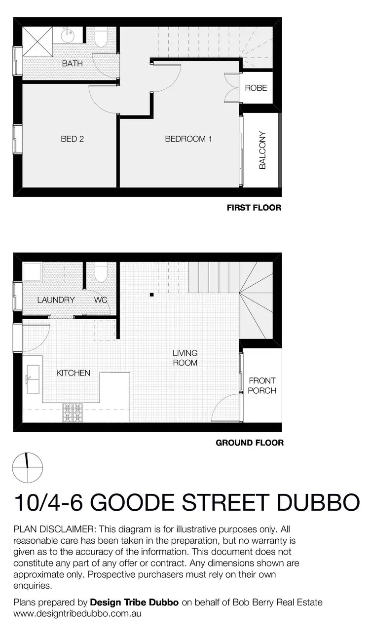 Floorplan of Homely unit listing, 10/4-6 Goode Street, Dubbo NSW 2830