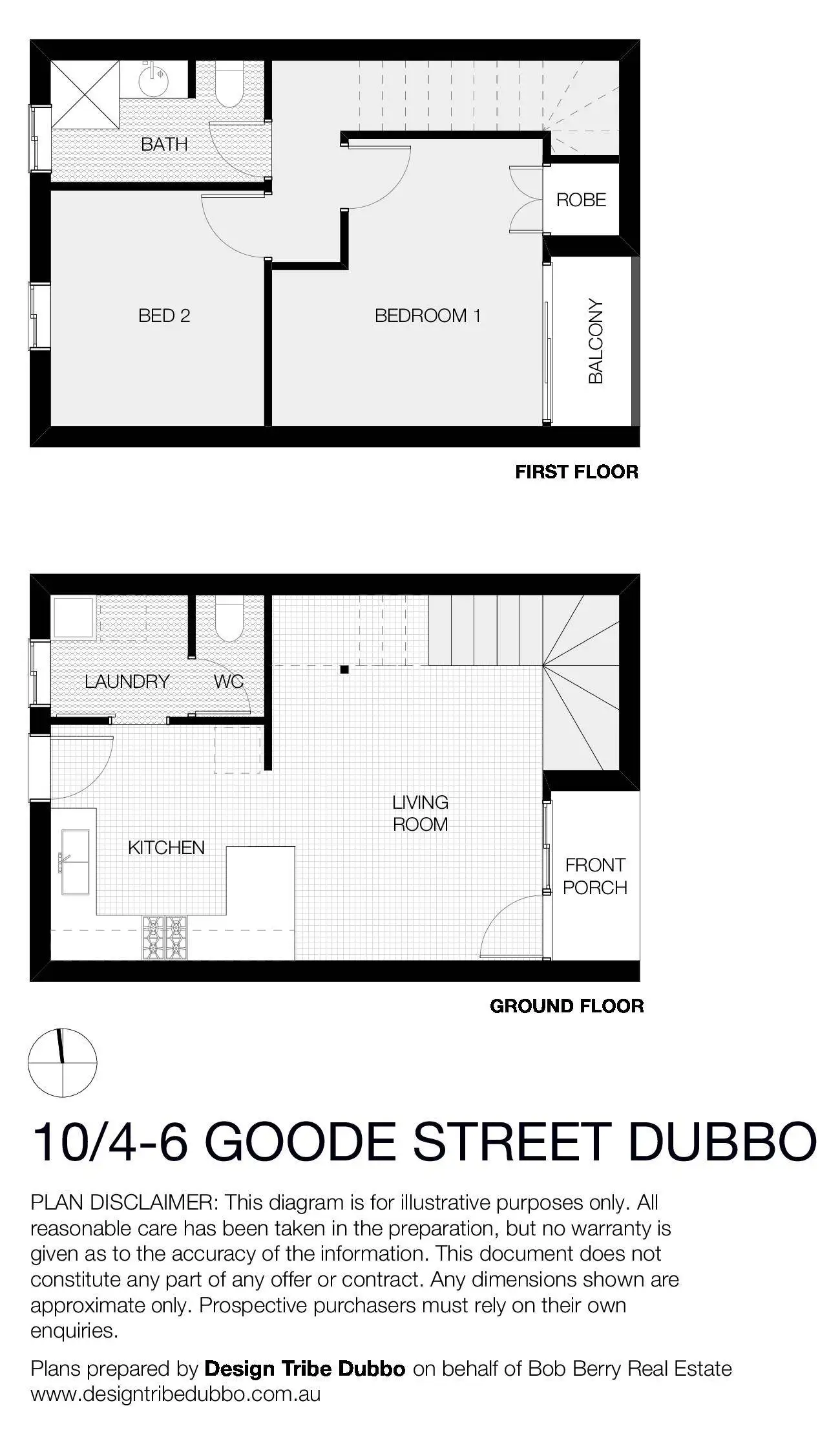Floorplan of Homely unit listing, 10/4-6 Goode Street, Dubbo NSW 2830