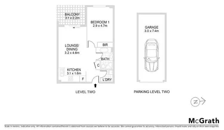 Floorplan of Homely apartment listing, 44/14-18 College Crescent, Hornsby NSW 2077