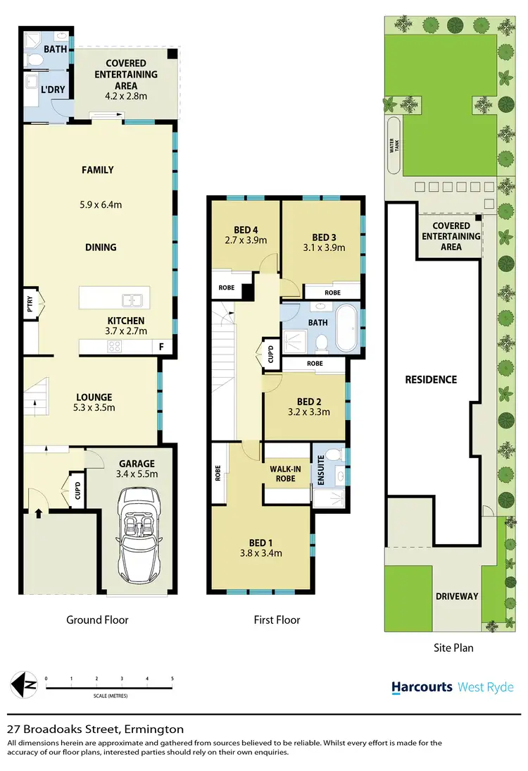 Floorplan of Homely house listing, 27 Broadoaks Street, Ermington NSW 2115