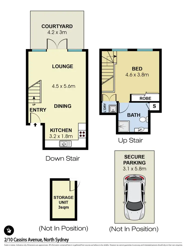 Floorplan of Homely apartment listing, 2/10 Cassins Avenue, North Sydney NSW 2060