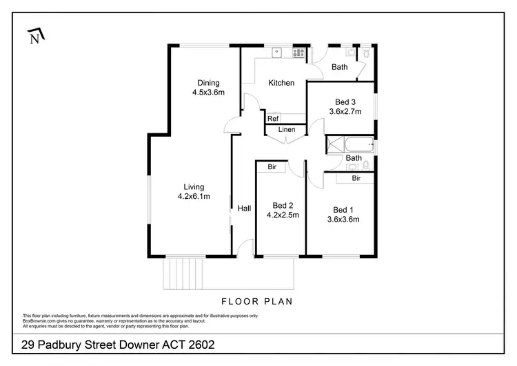 Floorplan of Homely house listing, 29 Padbury Street, Downer ACT 2602