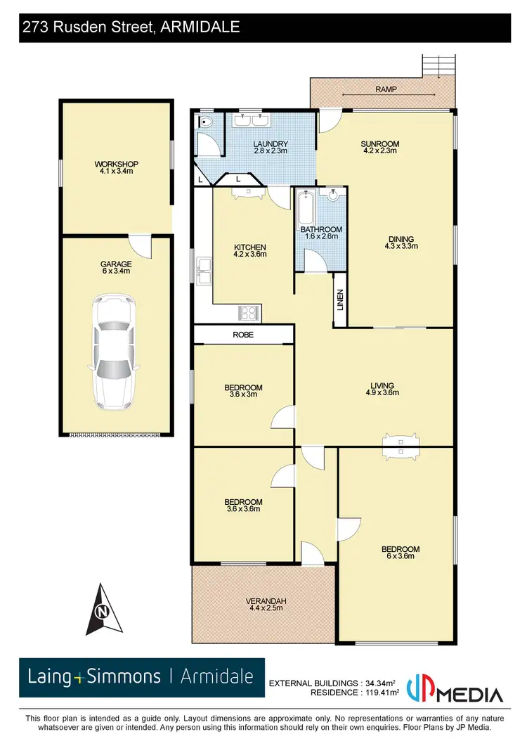 Floorplan of Homely house listing, 273 Rusden Street, Armidale NSW 2350