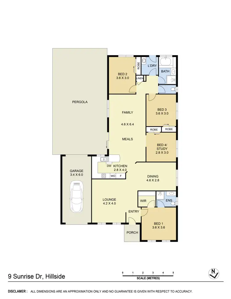 Floorplan of Homely house listing, 9 Sunrise Drive, Hillside VIC 3037