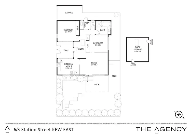 Floorplan of Homely villa listing, 6/3 Station Street, Kew East VIC 3102
