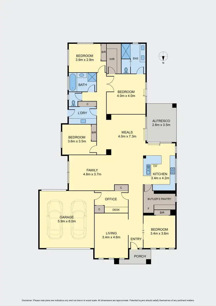 Floorplan of Homely house listing, 12 Winlaton Way, Woodend VIC 3442