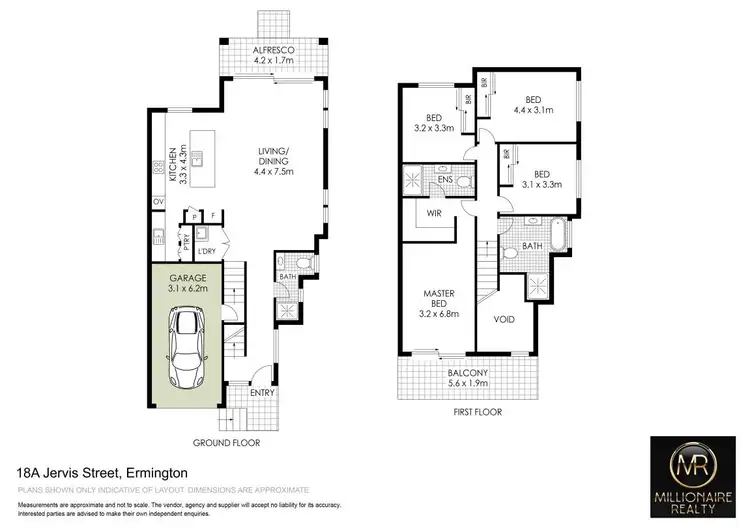 Floorplan of Homely semi-detached listing, 18 & 18A Jervis Street, Ermington NSW 2115