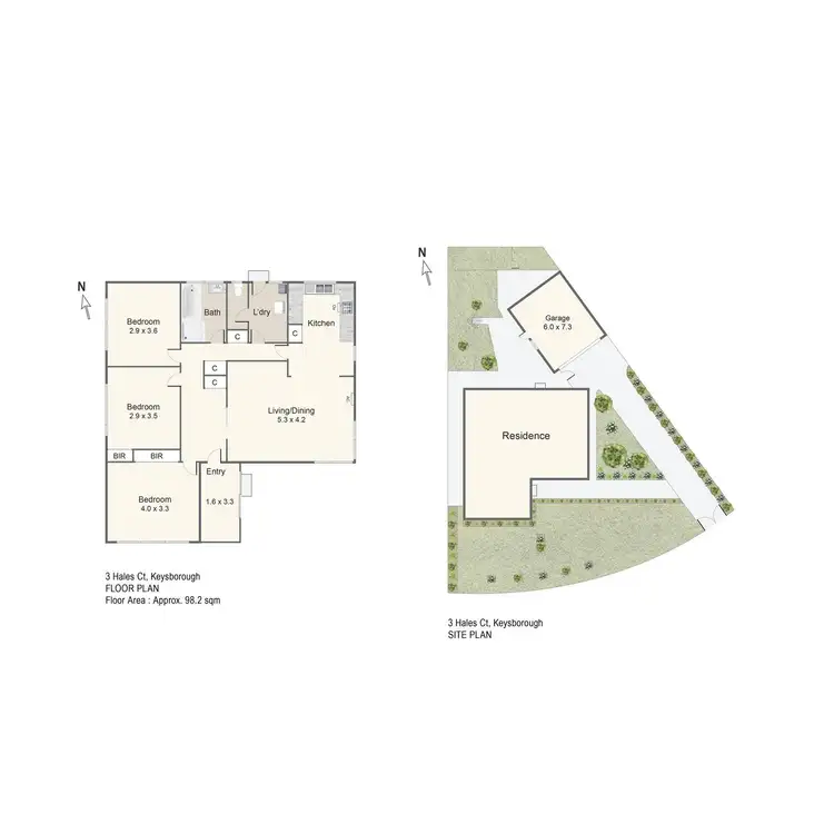Floorplan of Homely house listing, 3 Hales Court, Keysborough VIC 3173