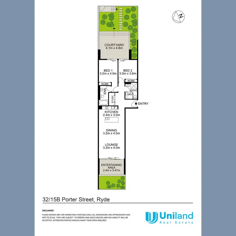 Floorplan of Homely apartment listing, 32/15B Porter Street, Ryde NSW 2112