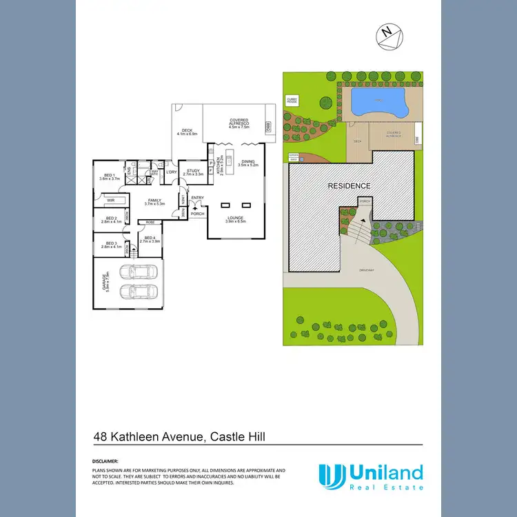 Floorplan of Homely house listing, 48 Kathleen Avenue, Castle Hill NSW 2154