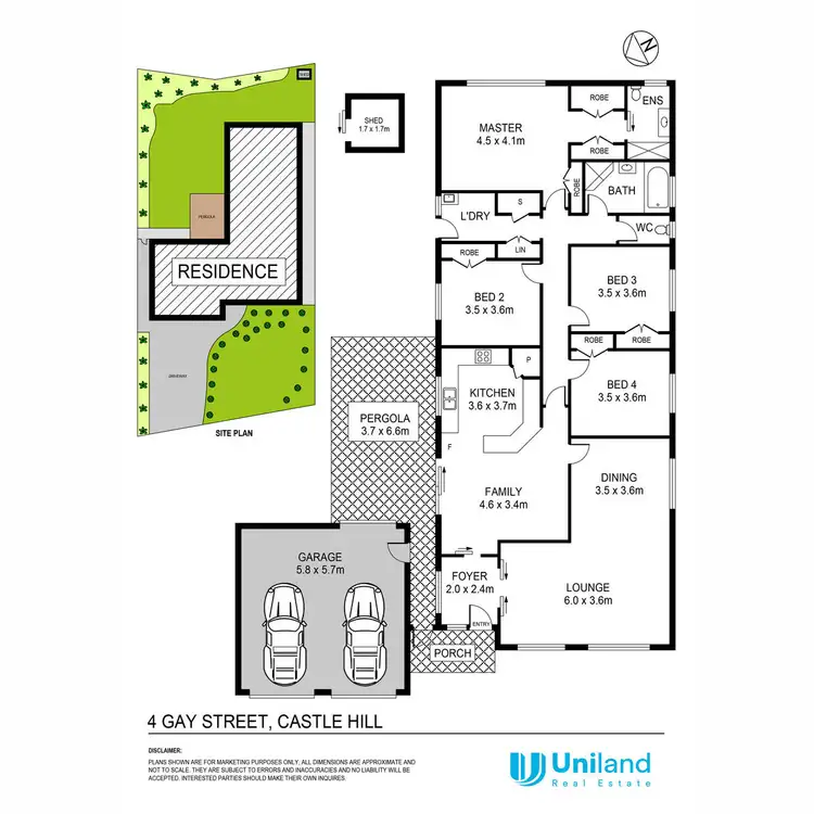 Floorplan of Homely house listing, 4 Gay Street, Castle Hill NSW 2154