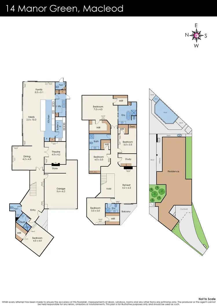 Floorplan of Homely house listing, 14 Manor Green, Macleod VIC 3085