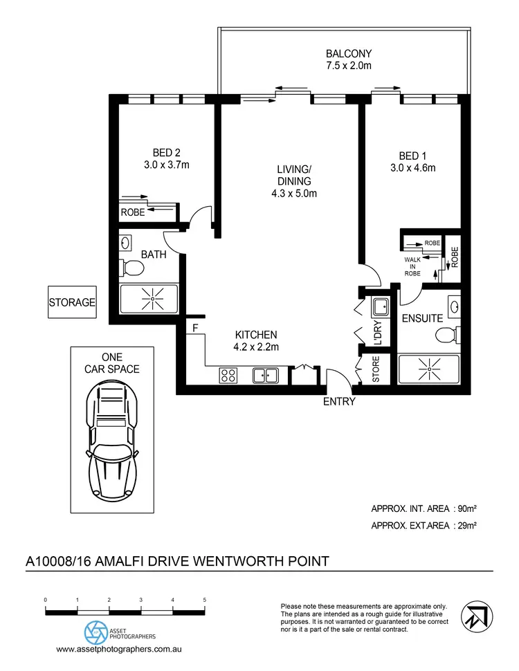 Floorplan of Homely apartment listing, A10008/16 Amalfi Drive, Wentworth Point NSW 2127