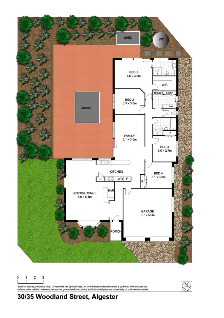 Floorplan of Homely house listing, 30 "Pinewood Court", 35 Woodland Street, Algester QLD 4115