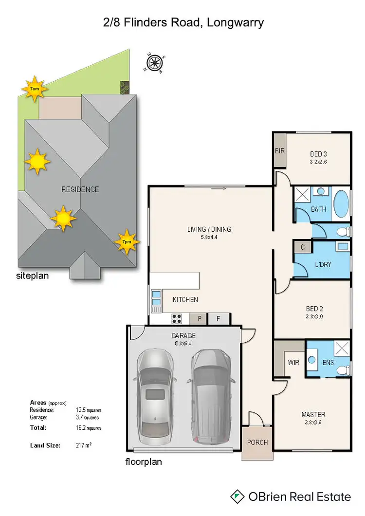 Floorplan of Homely unit listing, 2/8 Flinders Road, Longwarry VIC 3816