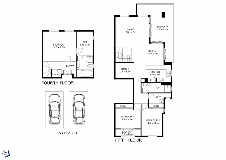 Floorplan of Homely unit listing, 35/81 Point Street, Pyrmont NSW 2009