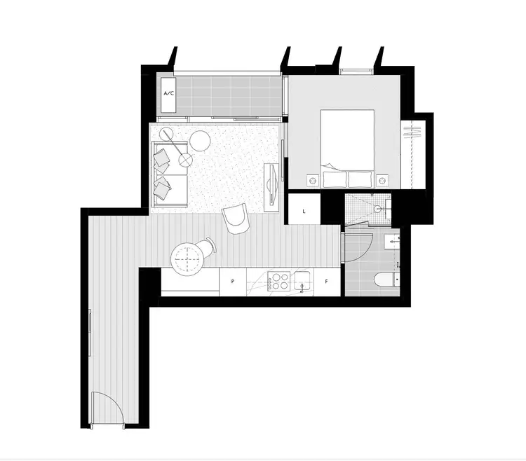 Floorplan of Homely apartment listing, 4209/81 A’beckett Street, Melbourne VIC 3000