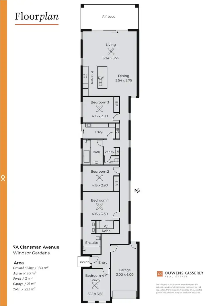 Floorplan of Homely house listing, 7A Clansman Avenue, Windsor Gardens SA 5087