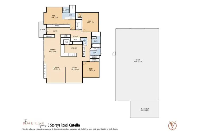 Floorplan of Homely rural property listing, 3 Storeys Road, Kingsthorpe QLD 4400