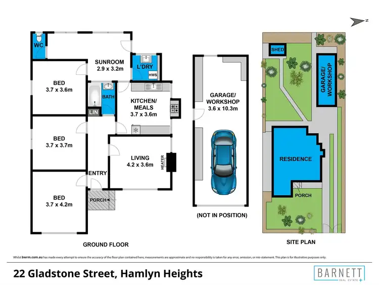 Floorplan of Homely house listing, 22 Gladstone Street, Hamlyn Heights VIC 3215