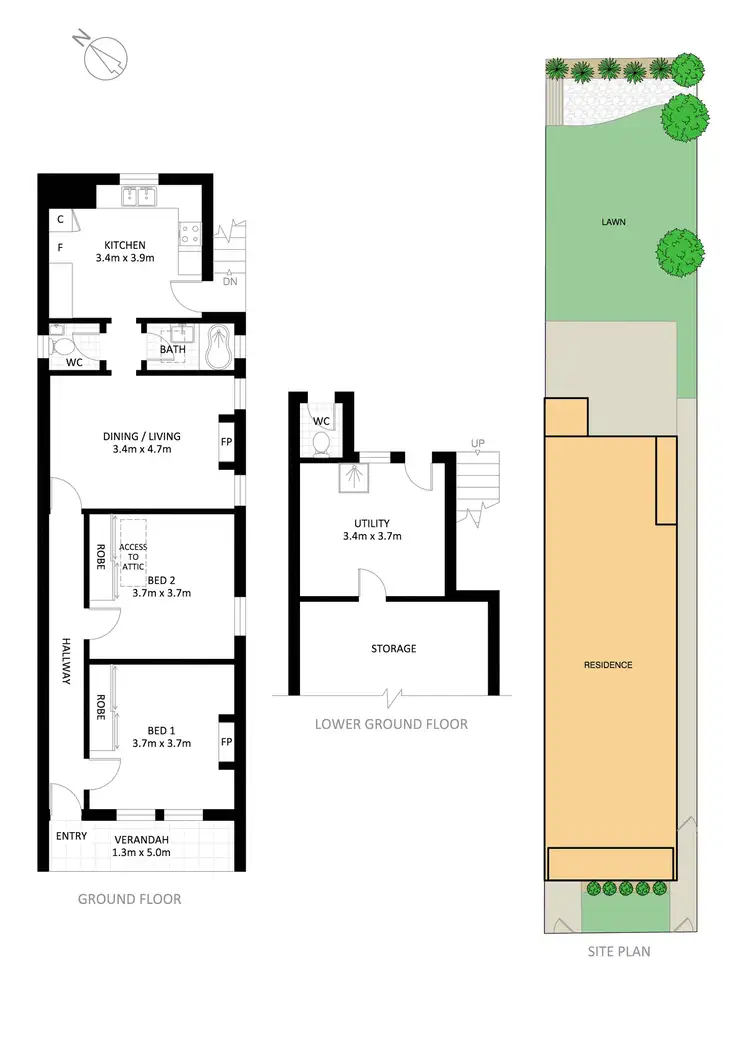 Floorplan of Homely house listing, 97 Samuel Street, Tempe NSW 2044