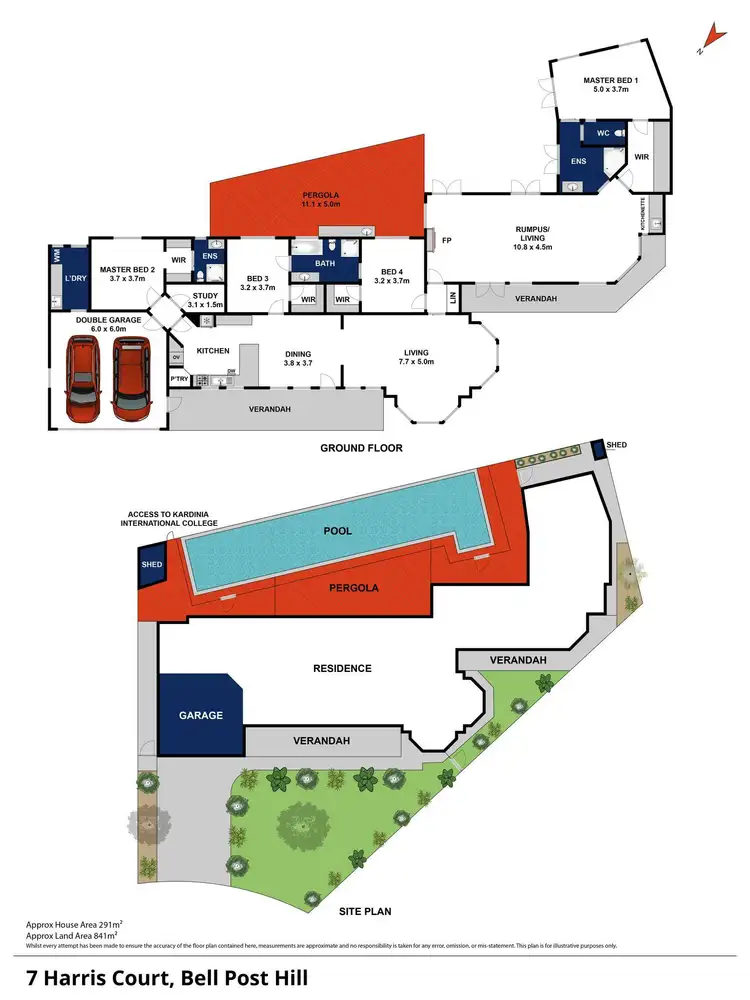 Floorplan of Homely house listing, 7 Harris Court, Bell Post Hill VIC 3215