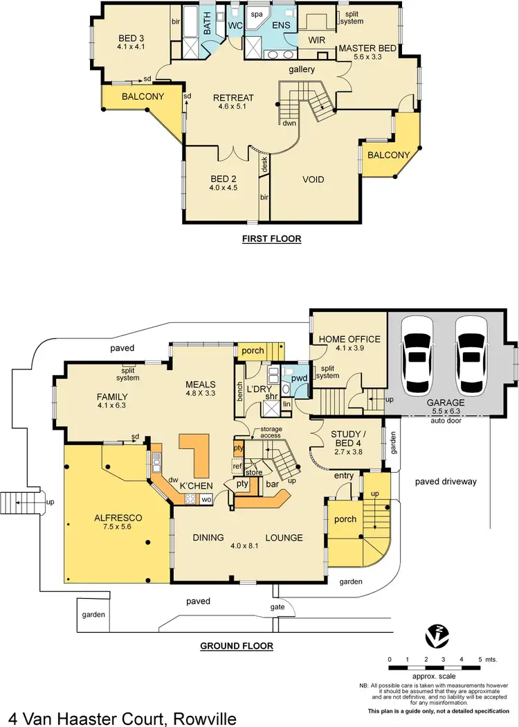 Floorplan of Homely house listing, 4 Van Haaster Court, Rowville VIC 3178