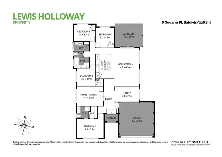 Floorplan of Homely house listing, 6 Gudarra Place, Baldivis WA 6171