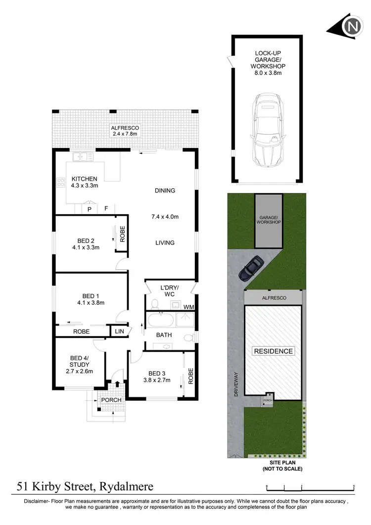 Floorplan of Homely house listing, 51 Kirby Street, Rydalmere NSW 2116