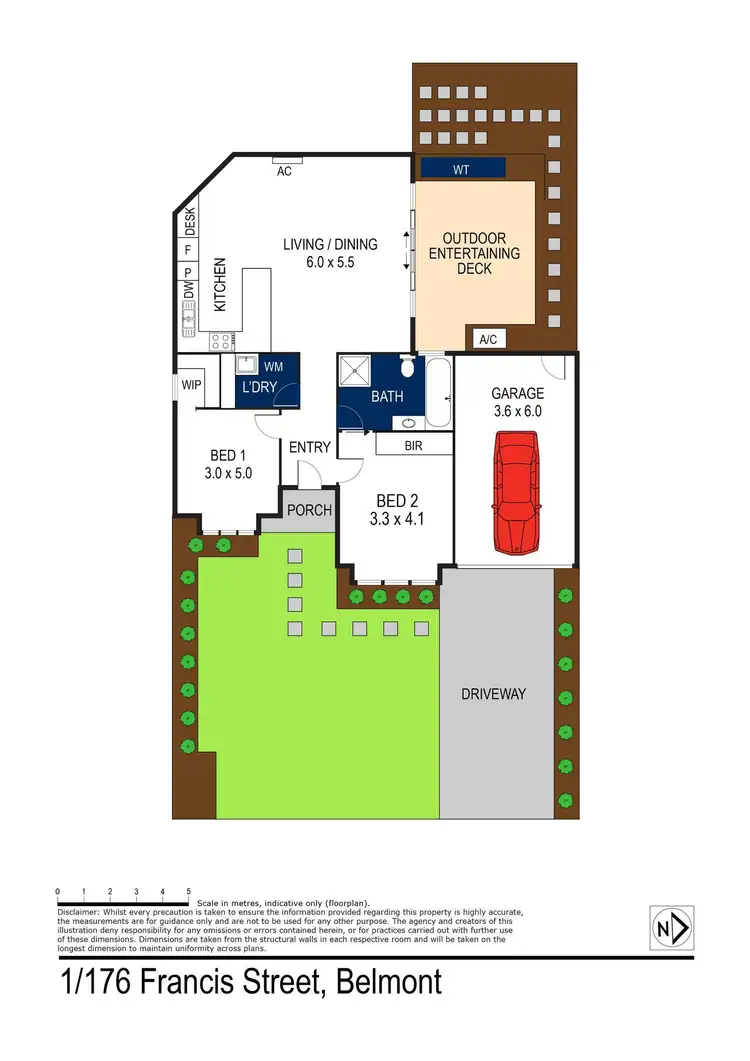 Floorplan of Homely unit listing, 1/76 Francis Street, Belmont VIC 3216