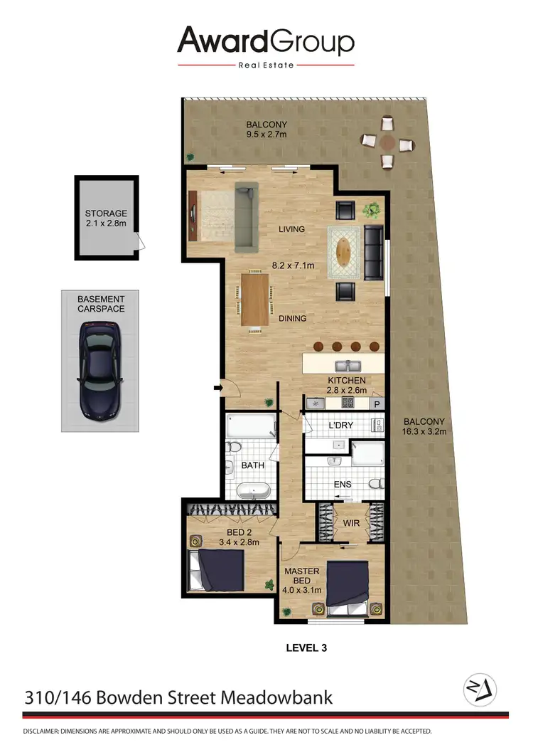 Floorplan of Homely apartment listing, 310/146 Bowden Street, Meadowbank NSW 2114