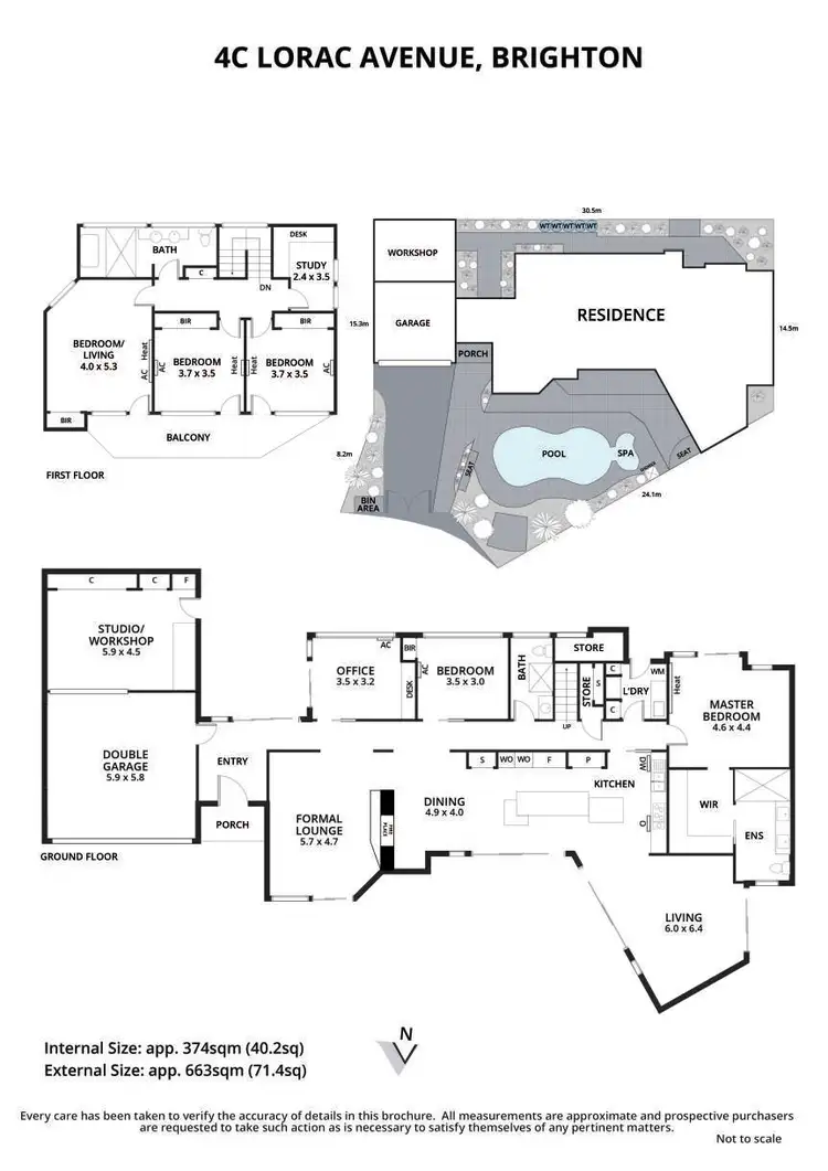 Floorplan of Homely house listing, 4c Lorac Avenue, Brighton VIC 3186
