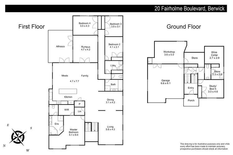 Floorplan of Homely house listing, 20 Fairholme Boulevard, Berwick VIC 3806